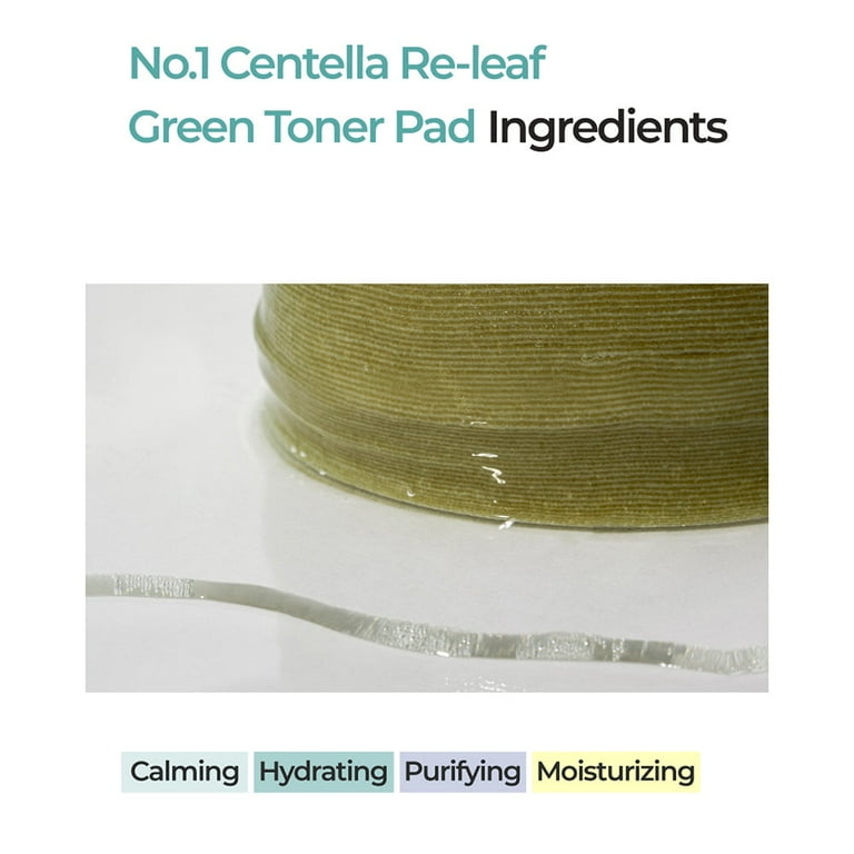 numbuzin No.1 Centella Re-leaf Green Toner Pad