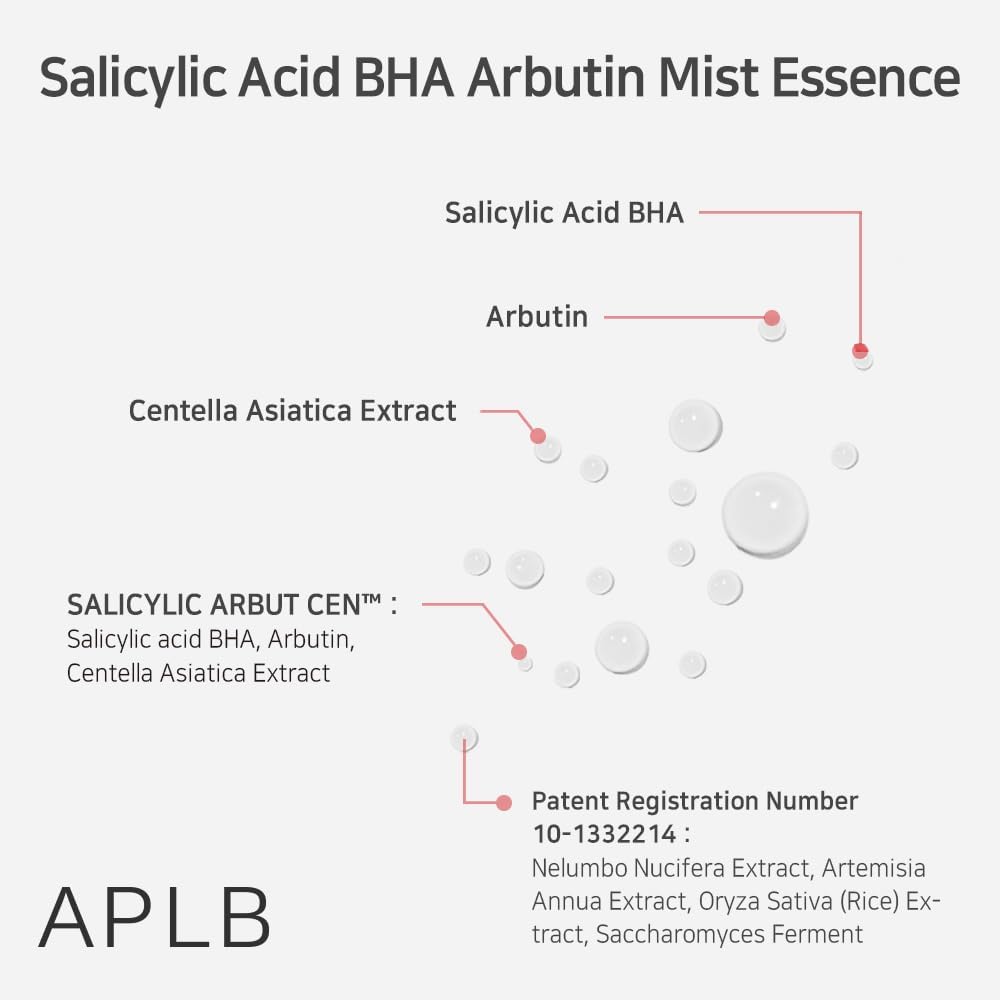 APLB Salicylic Acid BHA Arbutin Mist Essence
