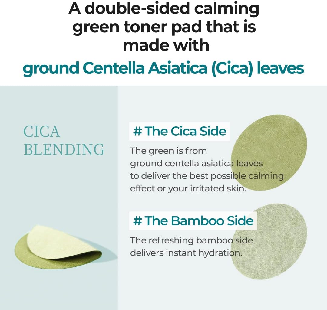 numbuzin No.1 Centella Re-leaf Green Toner Pad