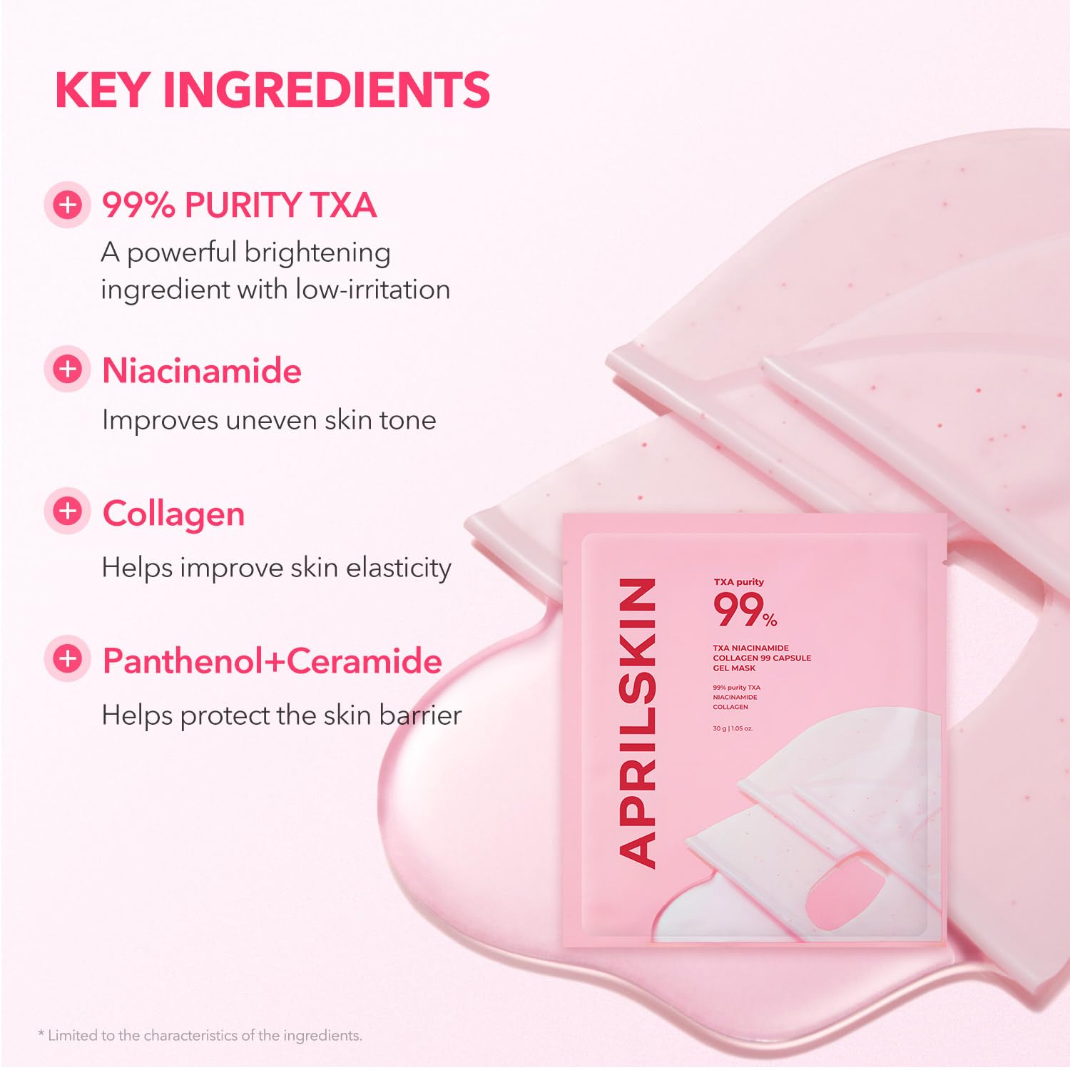 APRILSKIN TXA Niacinamide Collagen 99 Capsule Gel Mask
