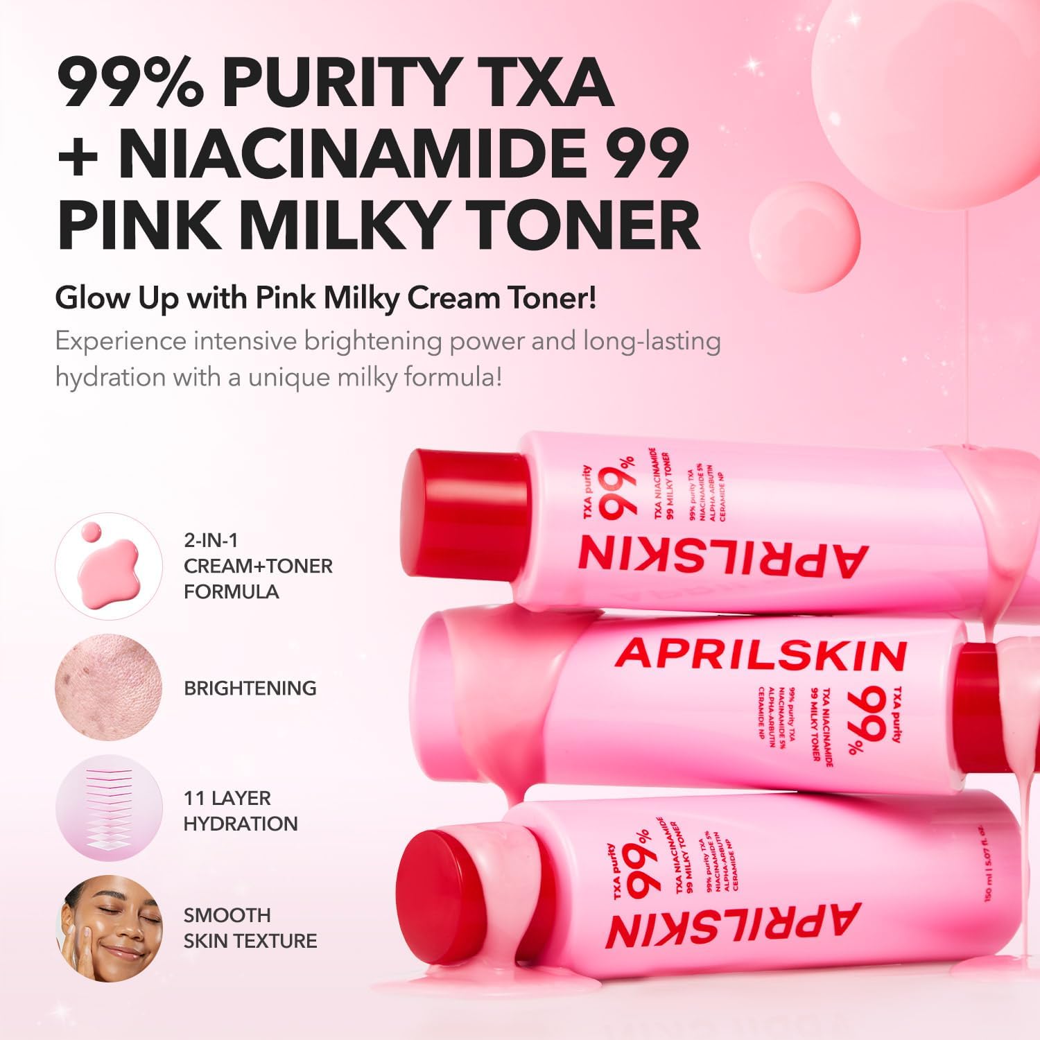 APRILSKIN TXA Niacinamide 99 Milky Toner