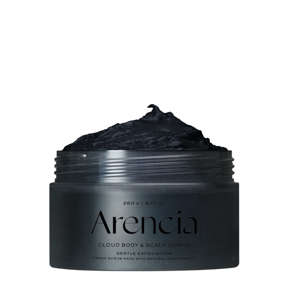 Arencia Fresh Cloud Body & Scalp Scrub Black: Black Tea & YuzU