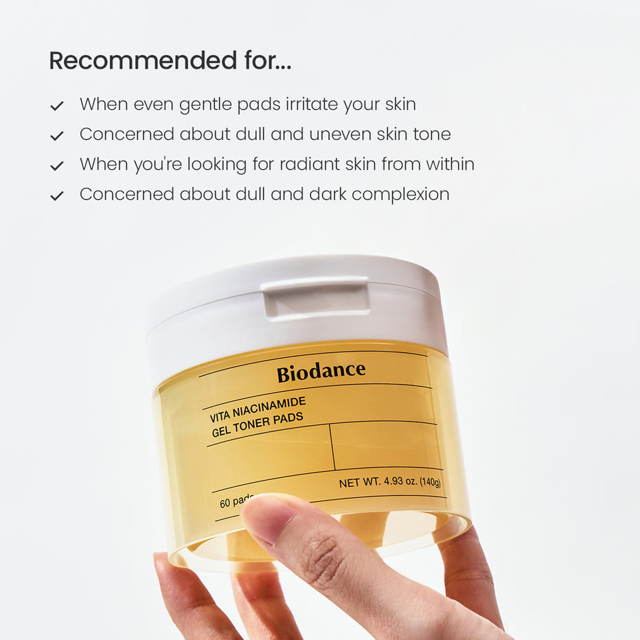 Biodance Vita Niacinamide Gel Toner Pads