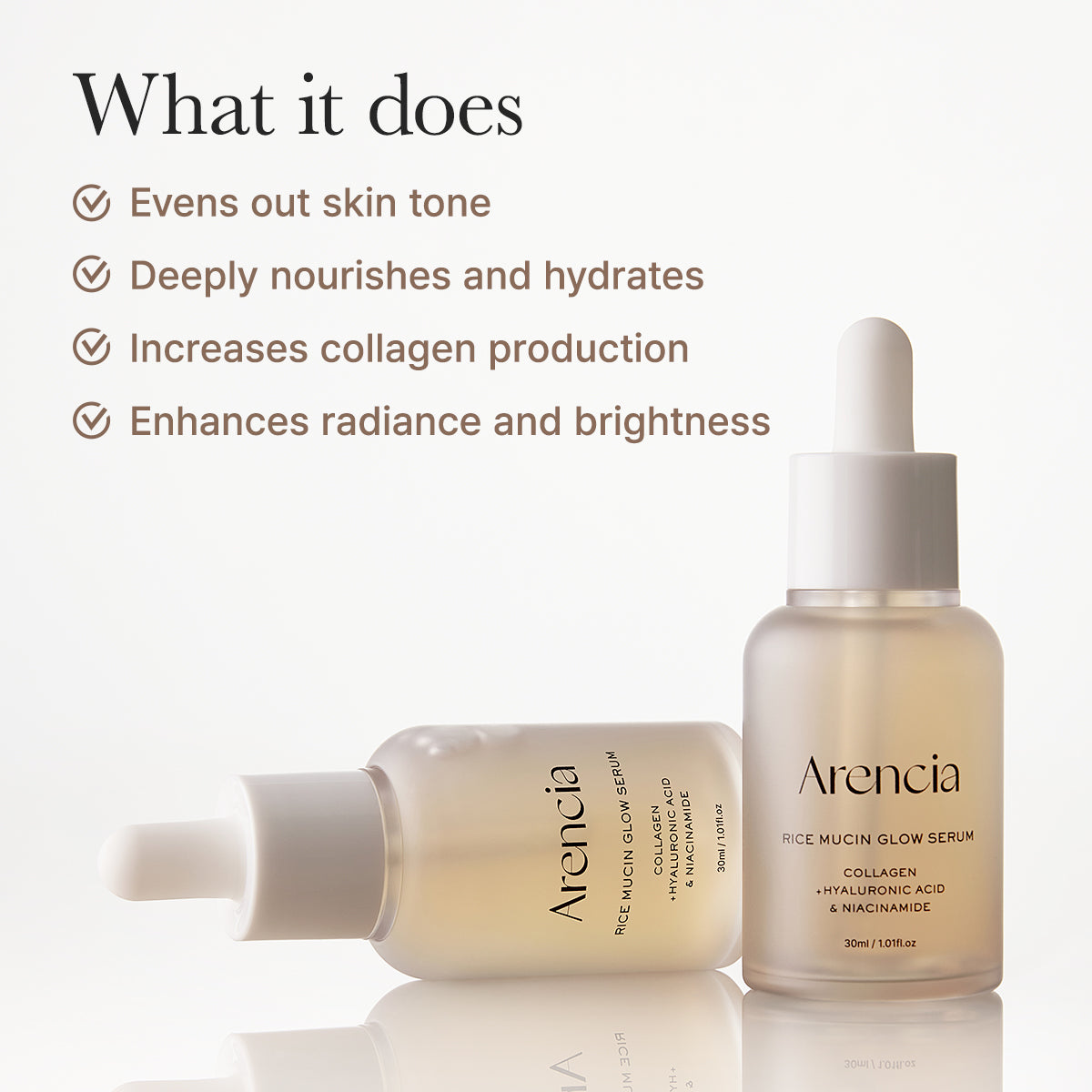 Arencia Rice Mucin Glow Serum