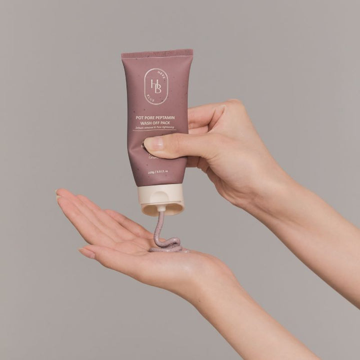 HEVEBLUE Pot Pore Peptamin Wash Off Pack