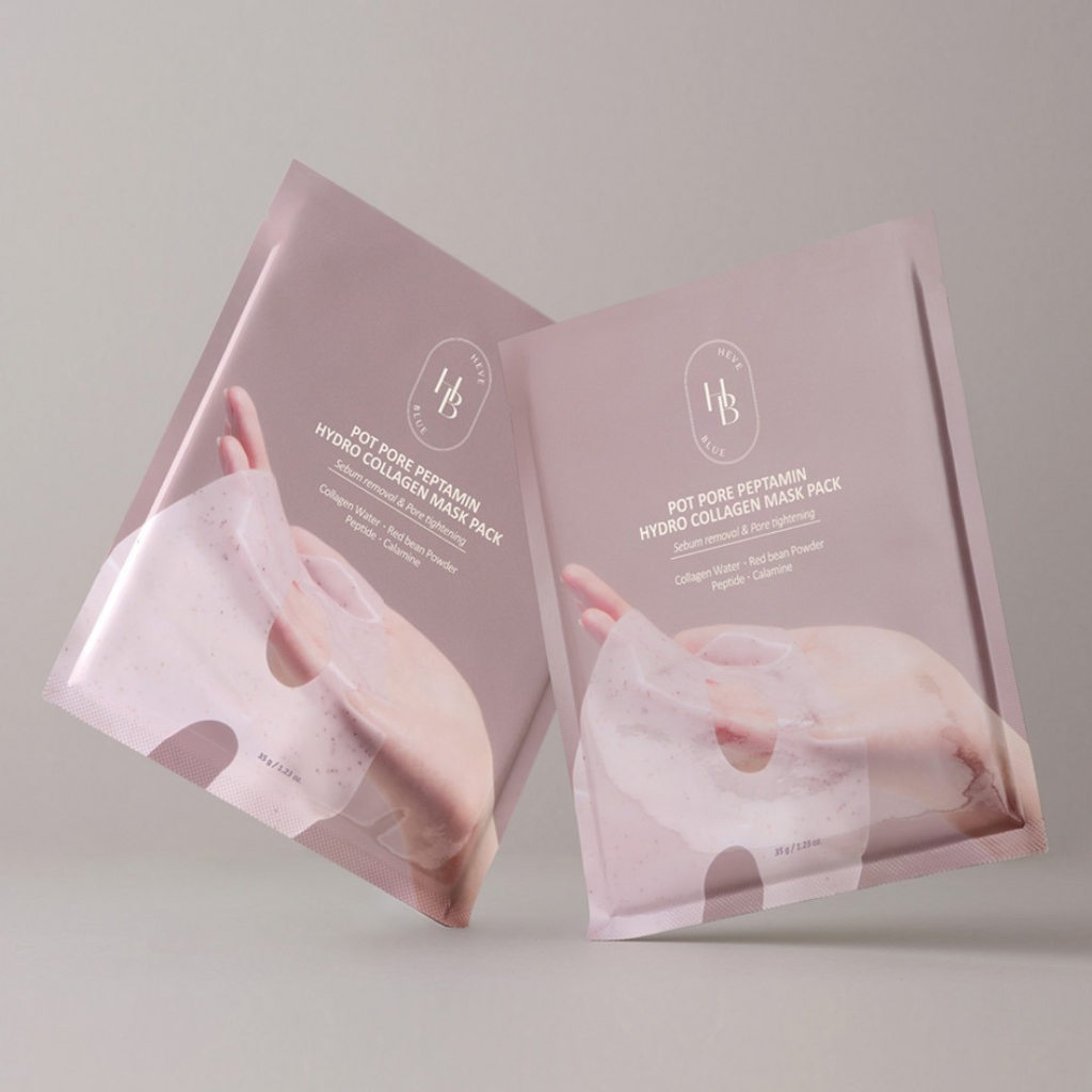 HEVEBLUE Pot Pore Peptamin Hydro Collagen Mask Pack