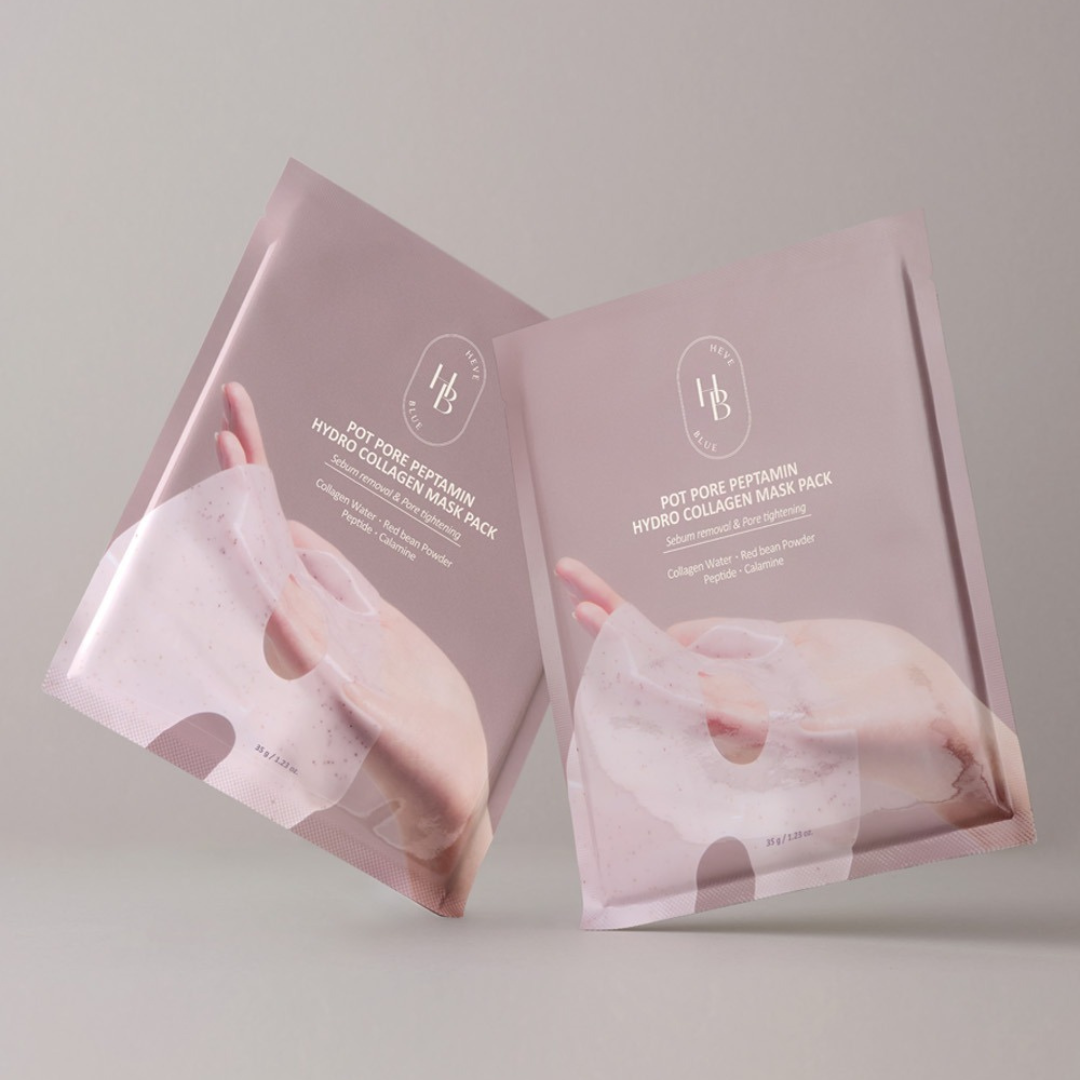 HEVEBLUE Pot Pore Peptamin Hydro Collagen Mask Pack
