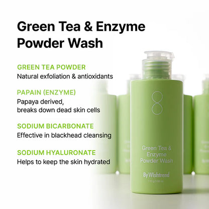 By Wishtrend Green Tea & Enzyme Powder Wash