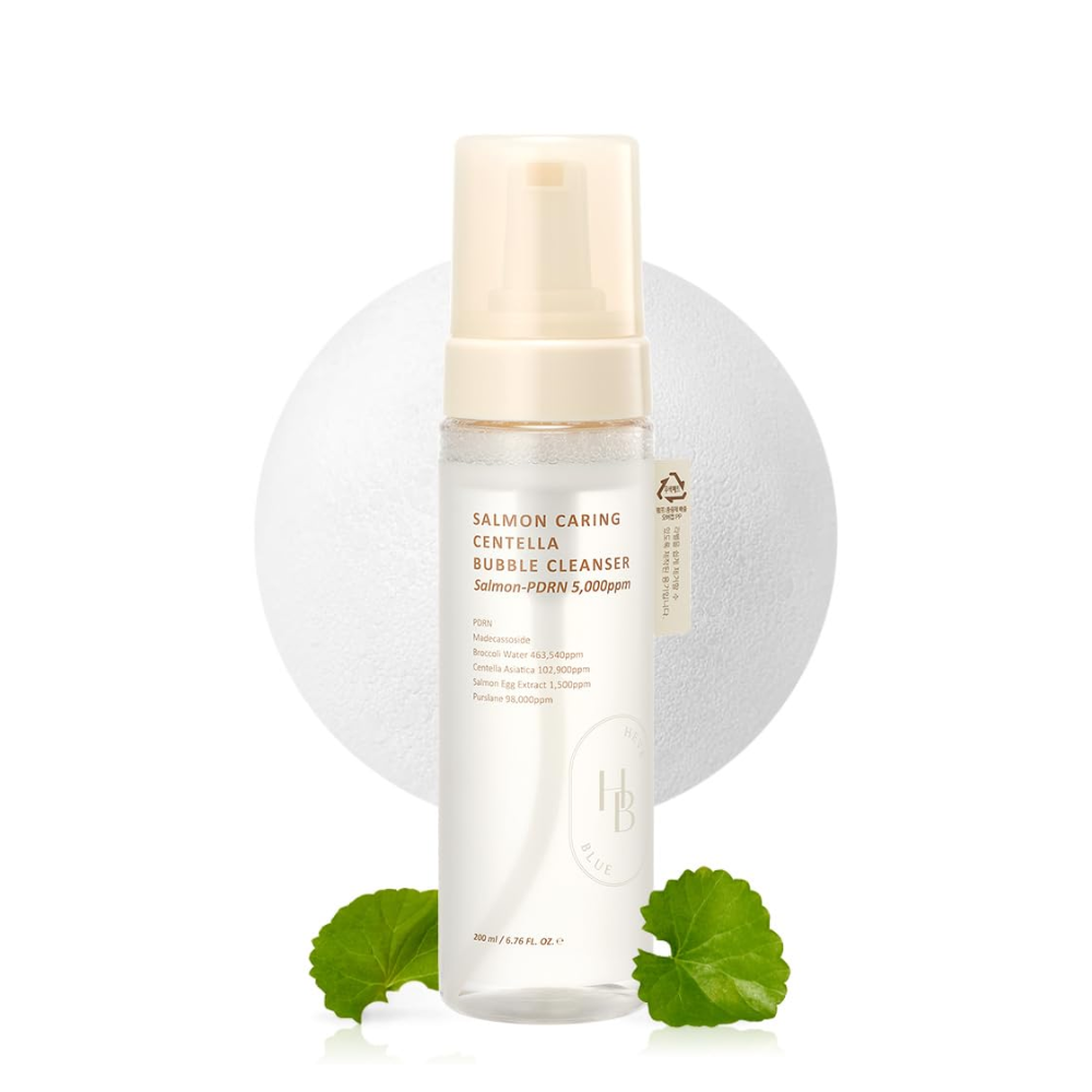 HEVEBLUE Salmon Caring Centella Bubble Cleanser