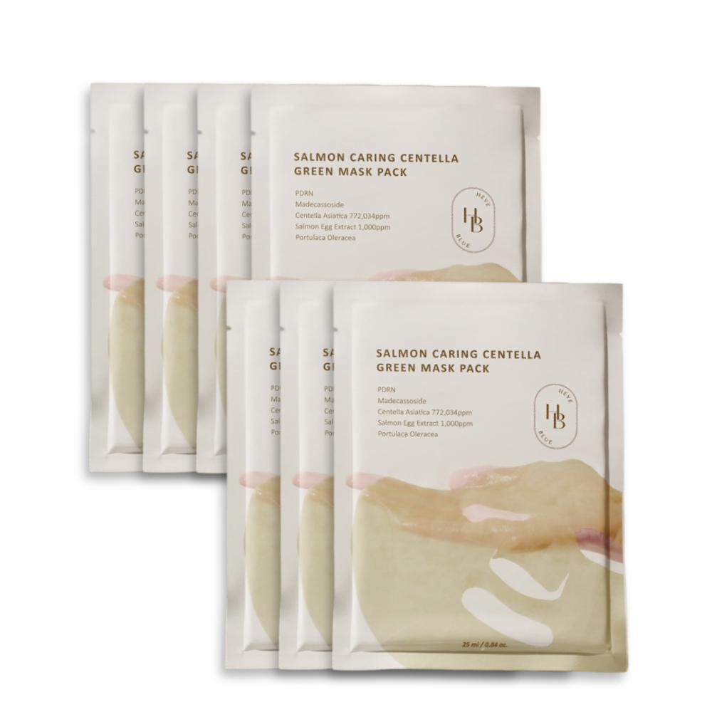 HEVEBLUE Salmon Caring Centella Green Mask Pack
