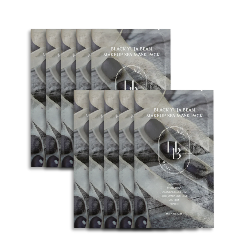 HEVEBLUE Black Yuja Bean Makeup Spa Mask Pack