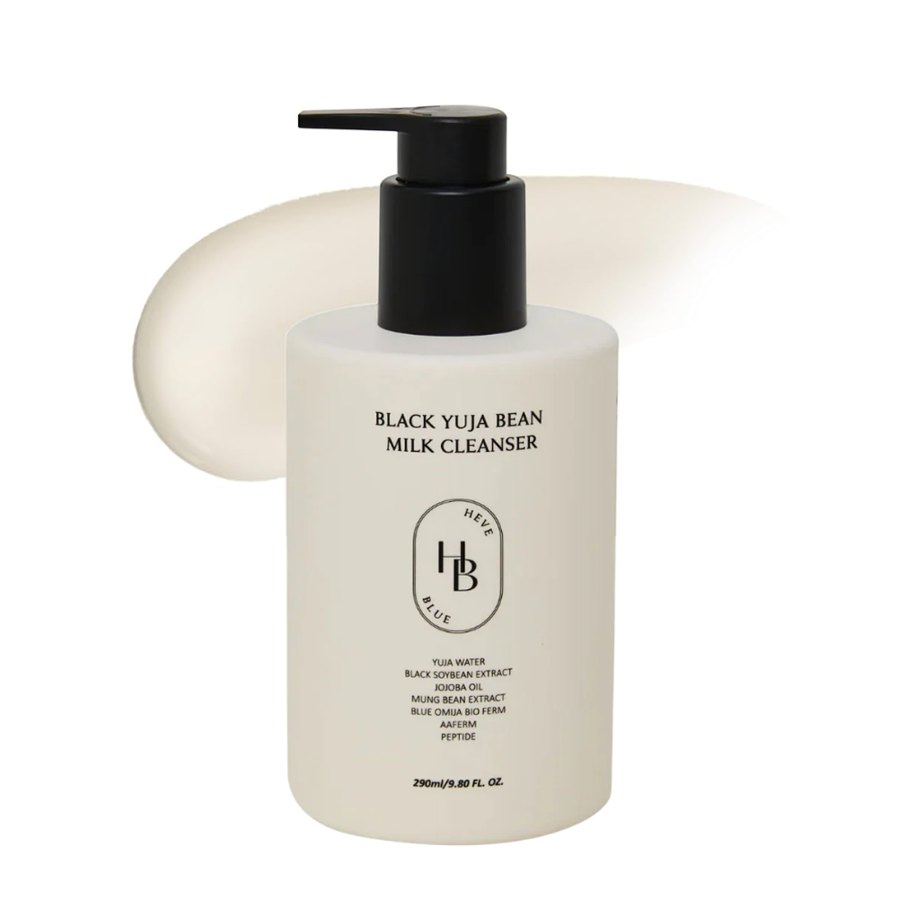 HEVEBLUE Black Yuja Bean Milk Cleanser
