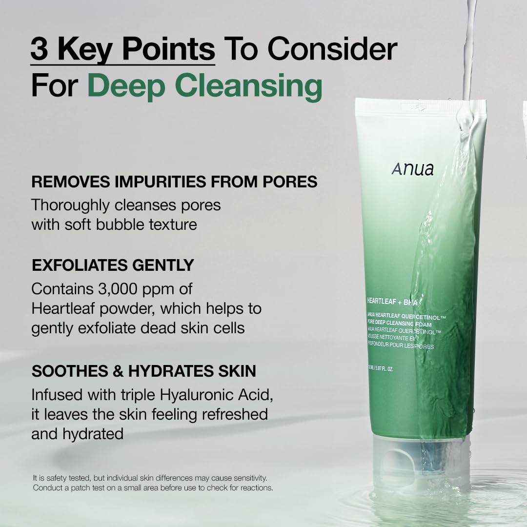 Anua Heartleaf Quercetinol Pore Deep Cleansing Foam