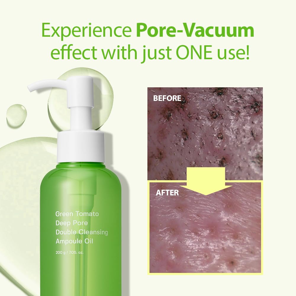 Green Tomato Deep Pore Double Cleansing Ampoule Oil