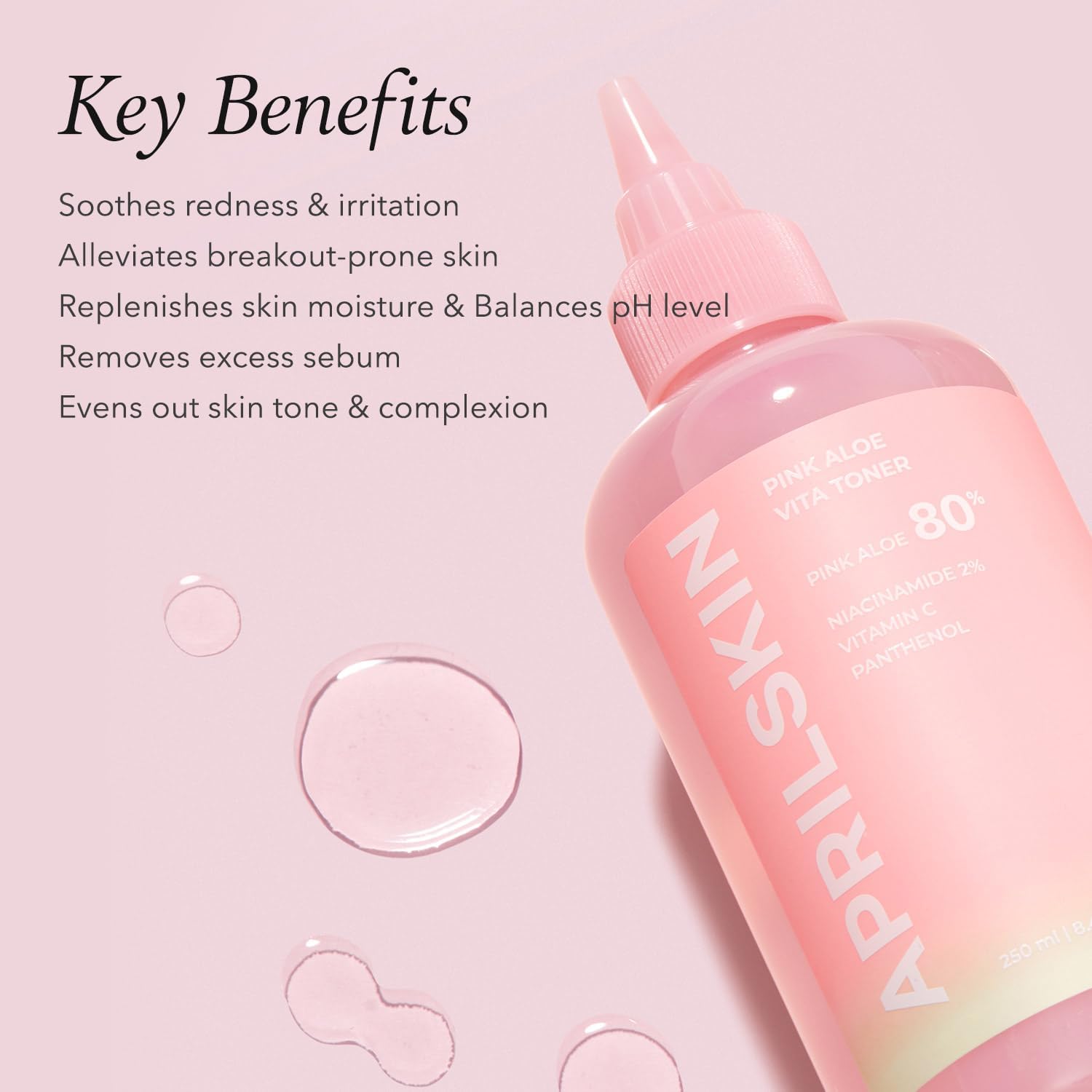 APRILSKIN Pink Aloe Vitamin C Soothing & Brightening Toner