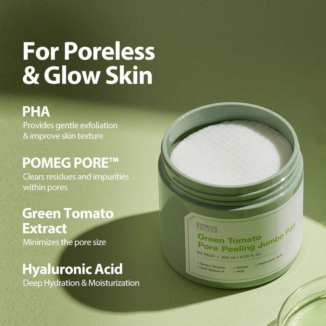 Green Tomato Pore Peeling Jumbo Pad