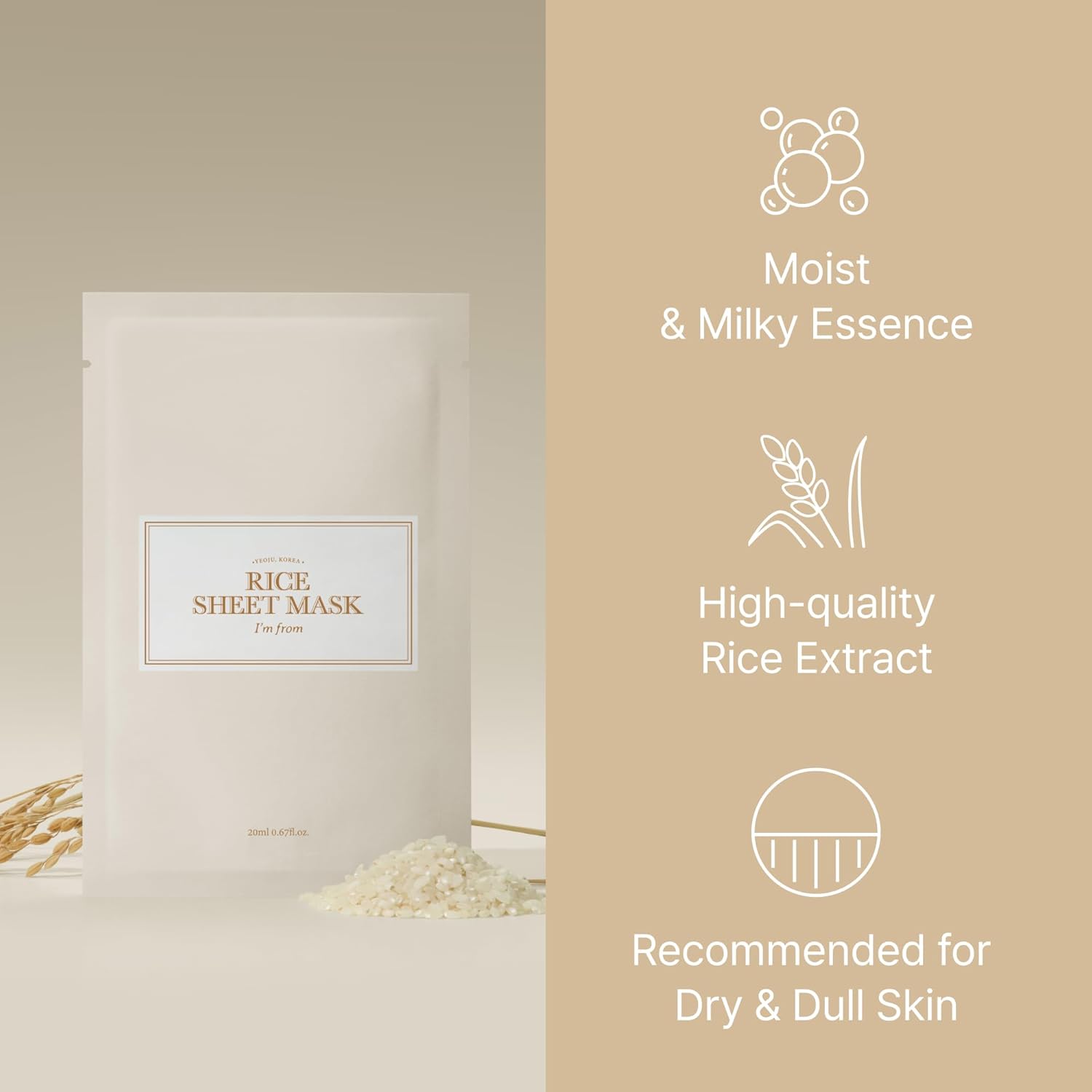 I'm from Rice Sheet Mask