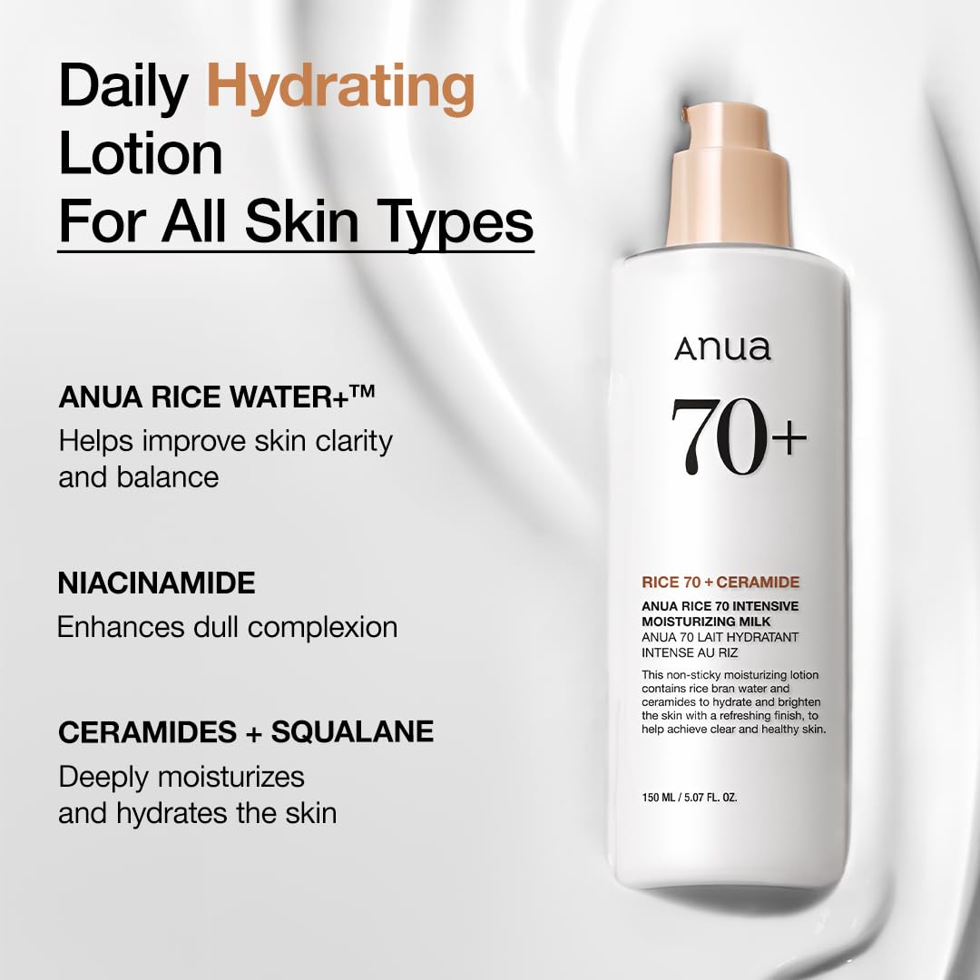 Anua Rice 70 Intense Moisturizing Milk