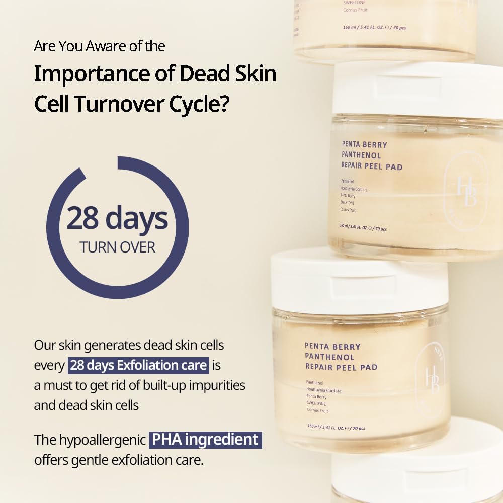HEVEBLUE Penta Berry Panthenol Repair Peel Pad