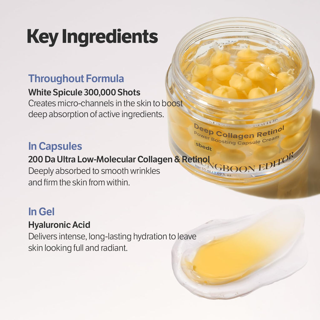 SUNGBOON EDITOR Deep Collagen Retinol Power Boosting Capsule Cream