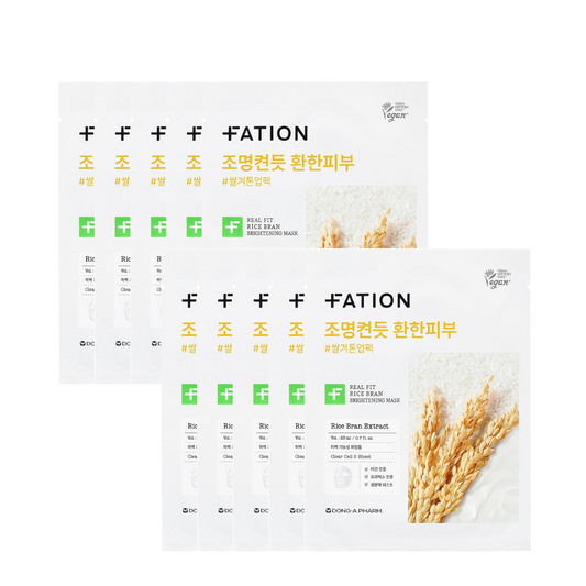 FATION Real Fit Rice Bran Brightening Mask Sheet