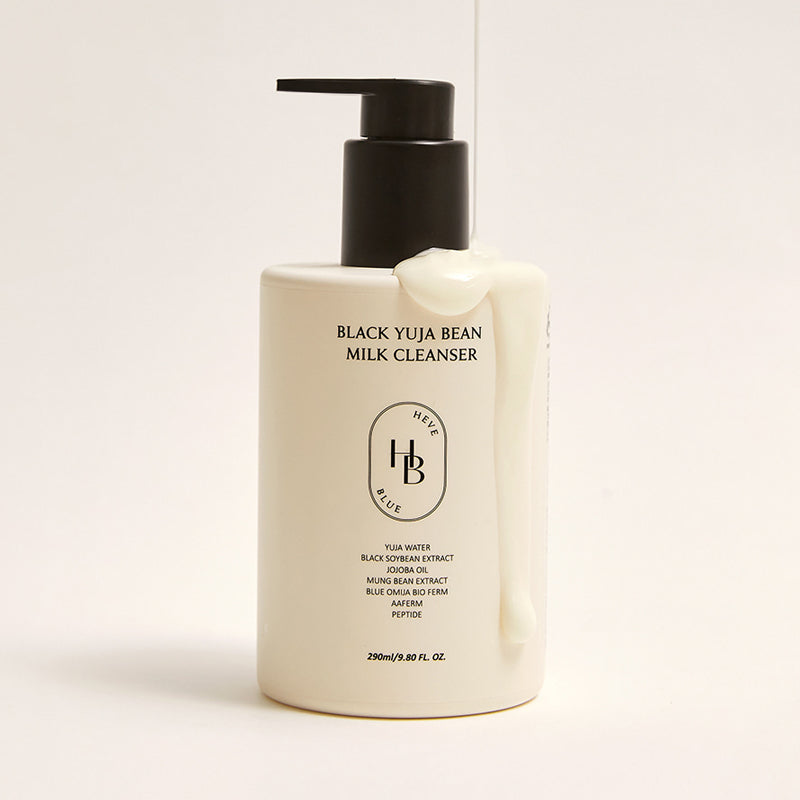HEVEBLUE Black Yuja Bean Milk Cleanser