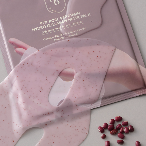 HEVEBLUE Pot Pore Peptamin Hydro Collagen Mask Pack